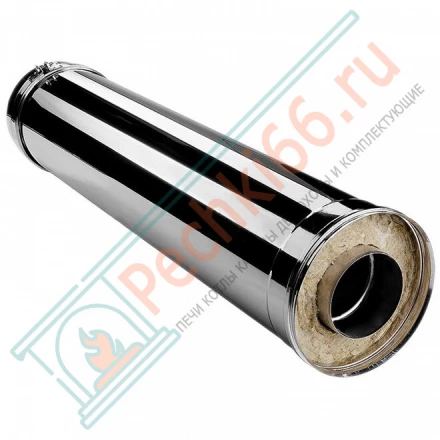 Сэндвич труба V50R с изол L=1000 (AISI-321/0,8-ОЦИНК-RAL/0,5) d-250/350 (Вулкан)