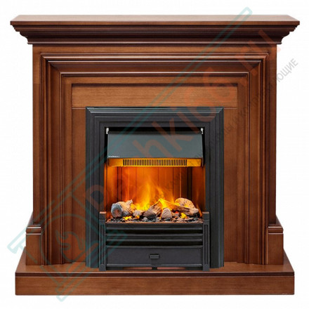 Электрический Каминокомплект Bradford - Орех с очагом Brookline Black