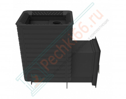 Печь для бани Фаворит 15 Д-2, каминная дверца, с баком 35 л (Березка)