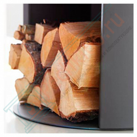 Печь-камин 556G:2 Style, верх стекло, цвет черный (Contura)