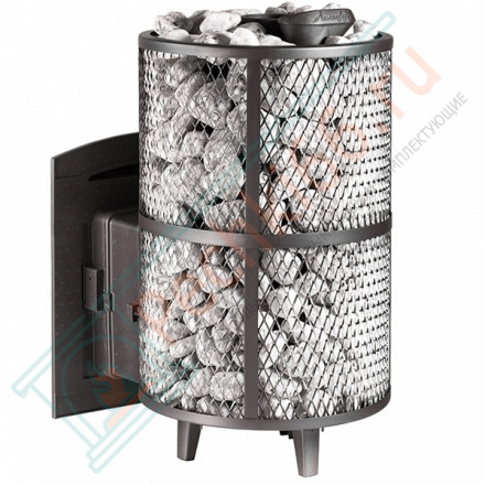 Печь для бани Атмосфера L+, усиленная каменка сетка нержавейка (ProMetall)