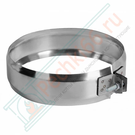 Хомут соединительный на трубу без изол (AISI-321/0,5мм) d-200 (Вулкан)