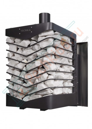 Печь для бани № 07МС с сеткой для камней из нержавеющей стали