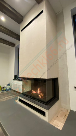 Каминная топка Астов П3С 10057 под ключ (монтаж 12.2022)