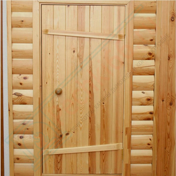 Входная дверь для бани 1800х700х40 сосна (Россия) в Саратове