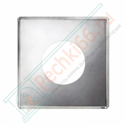 Фланец 800x800 на трубу с изол (НЕРЖ-430/0,5) d-250/330 (Дымок)