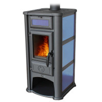 Печь-камин Lederata синяя (Tim Sistem)