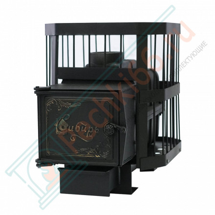 Чугунная печь для бани Сибирь-15, с чугунной дверцей (НМК)