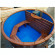 Японская баня Фурако круглая с пластиковой вставкой с внутренней печкой 150х150х120 (НКЗ) в Саратове