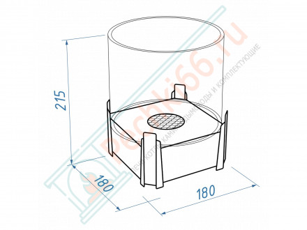 Биокамин сувенирный "Строитель" М (LuxFire)