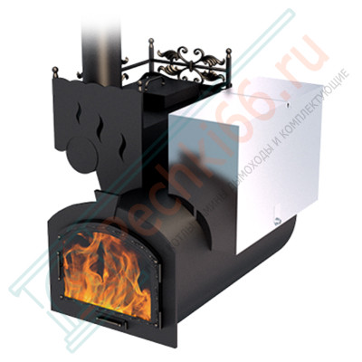 Банная печь Горыныч 3 со стеклом, под бак 100 л (ТермоСфера)