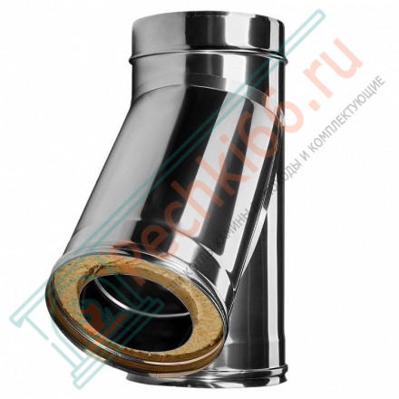 Тройник 45° с изол (НЕРЖ-321/0,5-НЕРЖ-439/0,5) d-150/230 (Дымок-Lux)