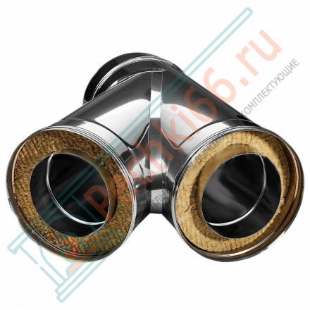 Тройник 45° с изол (НЕРЖ-321/0,5-НЕРЖ-439/0,5) d-150/230 (Дымок-Lux)