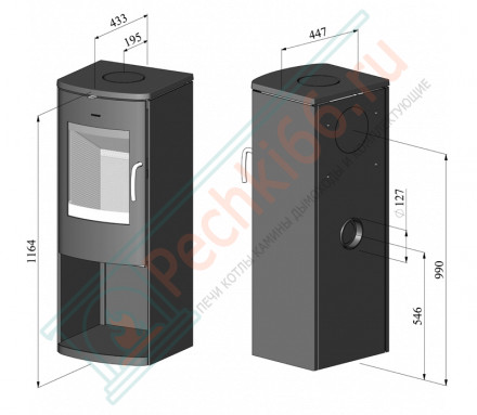 Чугунная печь-камин Morsø 8243 (Morso)