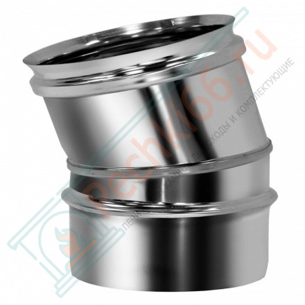 Отвод одностенный 15° (AISI-321/0,5мм) d-300 (Вулкан)