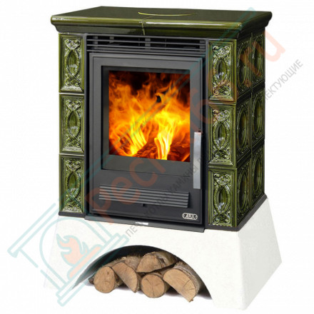 Керамическая печь Helvetia KP, металлический цоколь, Т/О 6.9 кВт, 2-цвета (ABX)