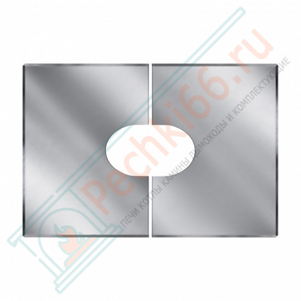 Фланец разрезной 33/45º без изол 900х1196 на трубу V50R (AISI-304/0,5) d-300/400 (Вулкан)