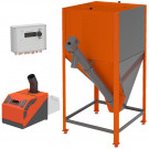 ​​Пеллетная горелка 42 Норма​ (горелка+пу+механизм+напольный бункер) (Теплодар)