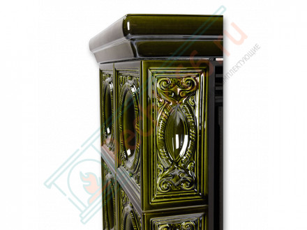 Керамическая печь Helvetia KP, кафельный цоколь, Т/О 6.9 кВт, 2-цвета (ABX)