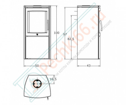 Печь-камин Aura 2 (Varde)