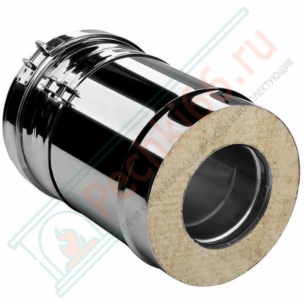 Труба V50R телескопическая с изол L=260-380 (AISI-321/0,5-AISI-304/0,5) d-130/230 (Вулкан)