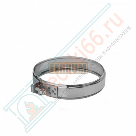 Хомут обжимной (НЕРЖ-430/0,5) d-80 (Феррум)