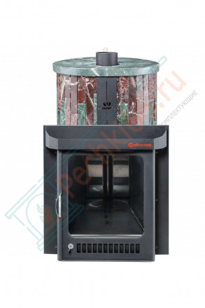 Дровяная банная печь Ферингер Малютка ПФ "Змеевик + Россо Леванте" до 18 м³