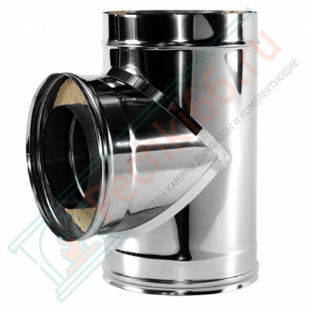 Тройник 90° V50R с изол (AISI-321/0,5-AISI-304/0,5) d-120/220 (Вулкан)