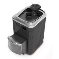 Печь для бани Гейзер Мини 2016 Carbon ДН ЗК антрацит (T.M.F) до 12 м3