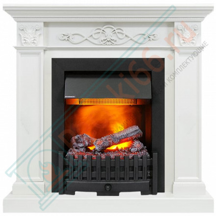 Электрический каминокомплект Verona - Белый дуб с очагом Danville Black FB2 (Dimplex)