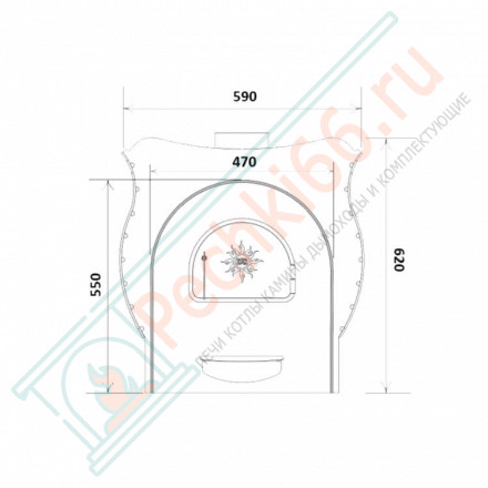Банная печь Елисей Декор (Царь-Печи)