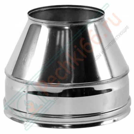 Конус Факел V50R с изол (AISI-321/0,5-AISI-304/0,5) d-104/200 (Вулкан)