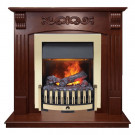 Электрический каминокомплект Sorrento угловой - Орех с очагом Danville Brass FB2