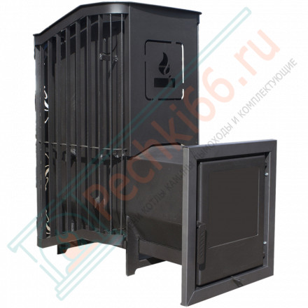 Банная печь Терма Каменка удлиненная топка, С/Д (Варвара)