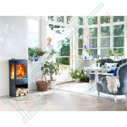 Печь-камин 850:1 Style, верх чугун, цвет серый (Contura)