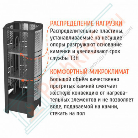 Электрокаменка GeoS RAIN-Fast 9 (Костёр) до 14 м3