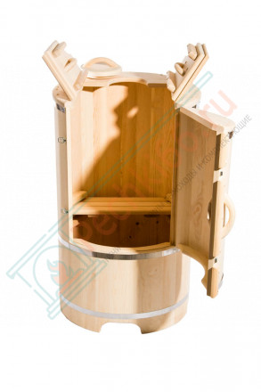 Фитобочка из кедра круглая со скосом (НКЗ)