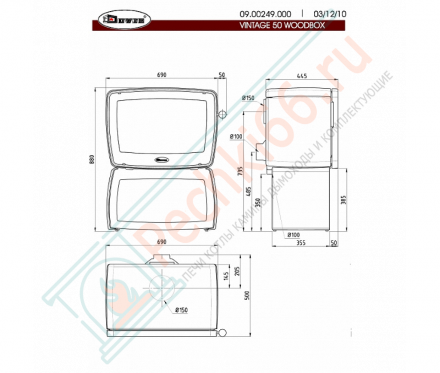 Чугунная печь Vintage 50 (Dovre)