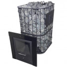 Чугунная печь для бани Торнадо 20М2 П Гейзер, с Т/О и стеклом (Компакт) до 20 м³ Чугунная печь для бани Торнадо 20М2 П Гейзер, с Т/О и стеклом (Компакт) до 20 м³