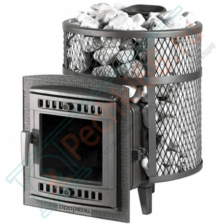 Чугунная печь для бани Атмосфера-М (Мини) сетка (ProMetall)