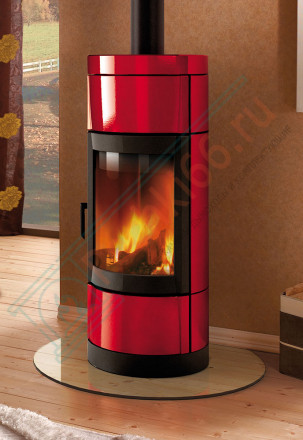 Печь-камин Fortuna, цвет красный (La Nordica)