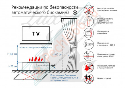 Биокамин автоматический 1600 RC INOX (Good Fire)