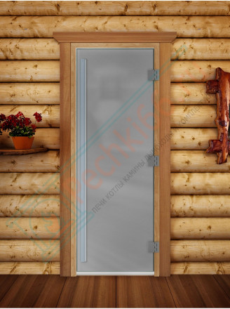 Дверь для бани и сауны Престиж сатин, 180х70 см по коробке (DoorWood)