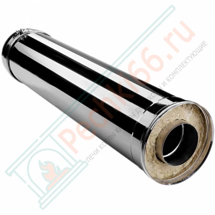 Сэндвич труба V50R с изол L=1000 (AISI-321/0,5-AISI-304/0,5) d-300/400 (Вулкан)