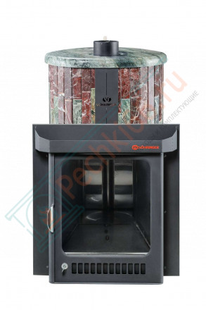 Дровяная банная печь Макси ПФ "Жадеит + Россо Леванте"(Ферингер)