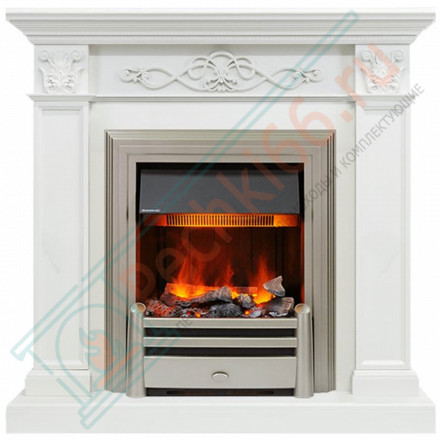 Электрический каминокомплект Verona - Белый дуб с очагом Chesford (Dimplex)