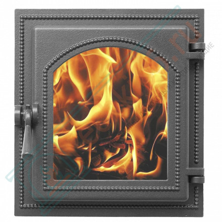 Дверца печная чугунная 220, антрацит (Везувий)