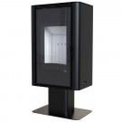 Печь-камин Solum Top, черная сталь (Defro-Home) 9кВт