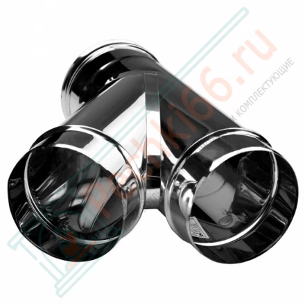 Тройник одностенный 45° (AISI-321/0,8мм) d-115 (Вулкан)