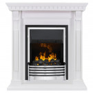 Каминокомплект Orlean - Белый дуб с очагом Flagstaff